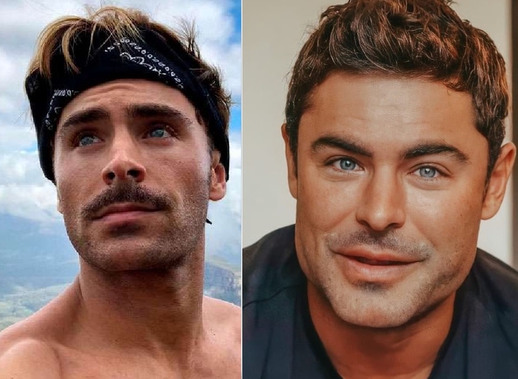 Zac Efron aparece com rosto diferente e fãs o comparam com